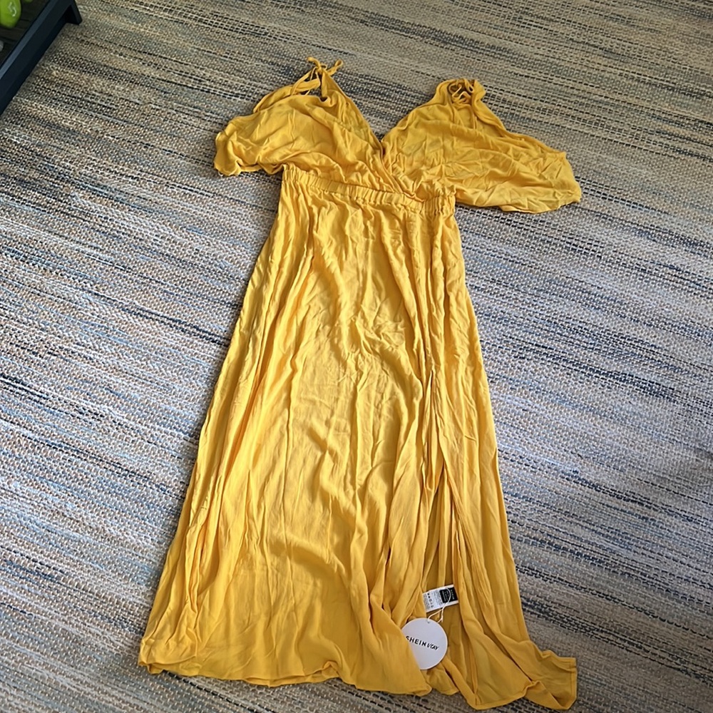NWT Shein Yellow Coverup